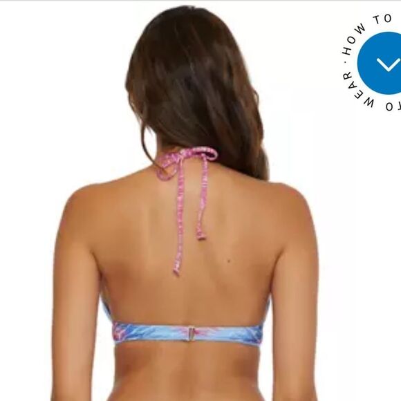 NWT 156.00 36D,Large -Medium Suit
Joshua Tree Lace Up Swim Top+ Hipster Bottom - Picture 2 of 7